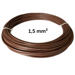 Vodič hnedý 1,5 mm², návin 25 m